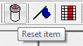 A picture of the Reset Item button