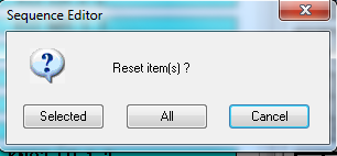 A picture of the Reset Items options