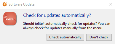 Installing iolite on Windows automatic updates