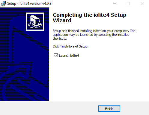 Installing iolite on Windows launching for the first time