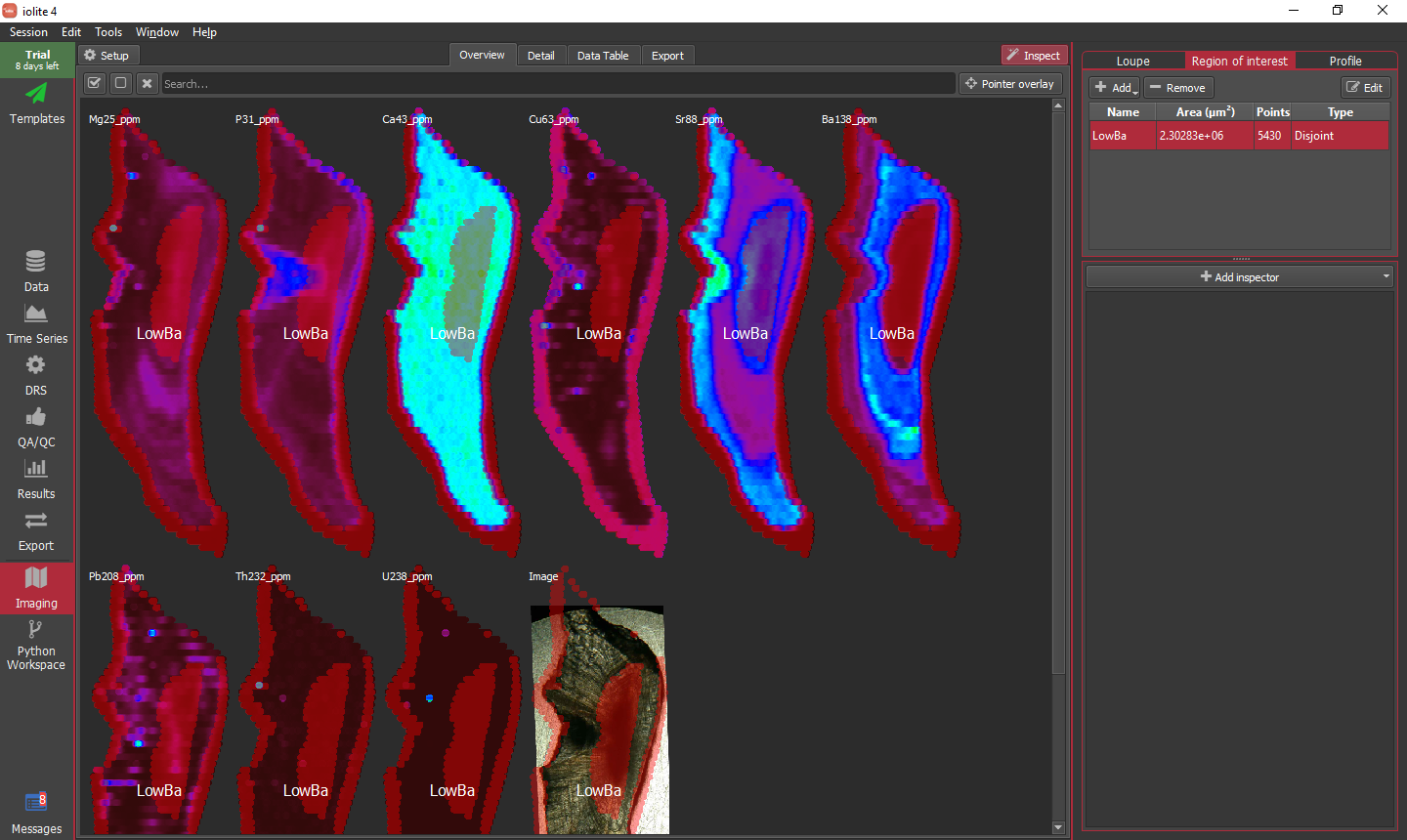 iolite guided examples imaging inspect criteria 2