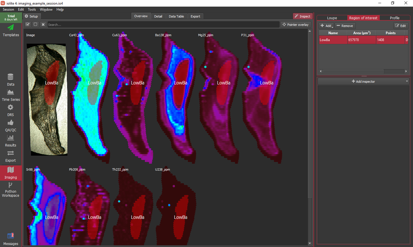 iolite guided examples imaging inspect criteria 4