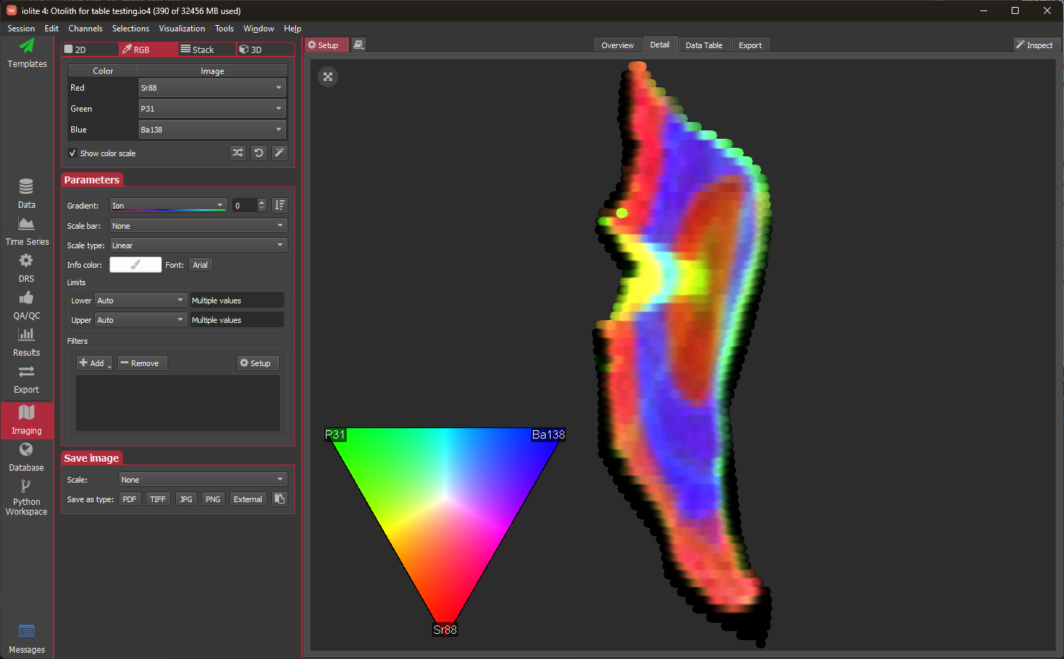 iolite guided examples imaging detail rgb