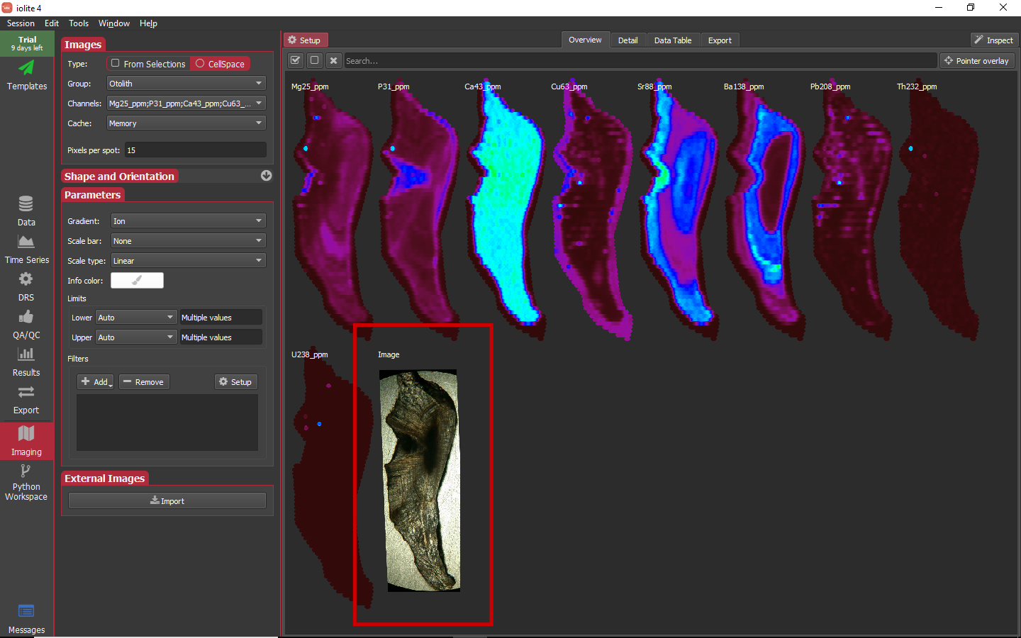 iolite guided examples imaging external image