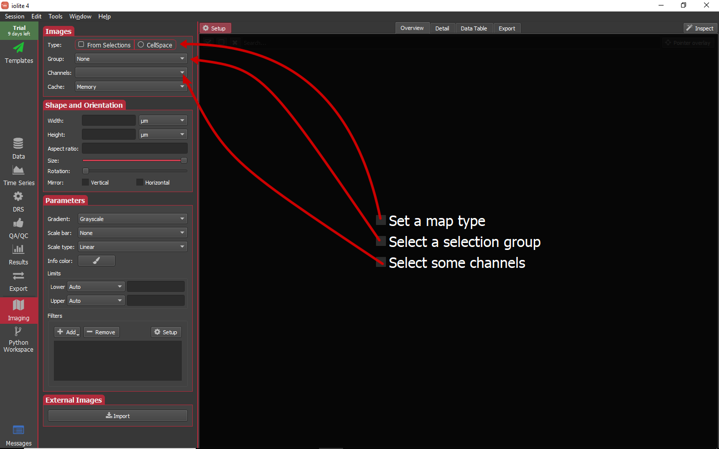 iolite guided examples imaging start