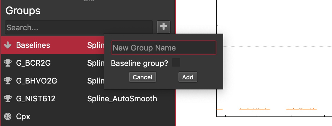 Creating a selection group manually